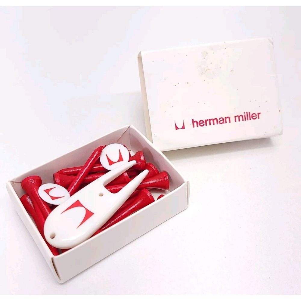 MCM herman miller Golf Tee Pack Ball Marker‎ Divot Tool Vintage